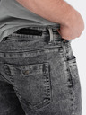 Ombre Clothing Šedé pánské slim fit džíny Ombre Clothing
