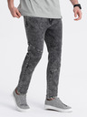 Ombre Clothing Šedé pánské slim fit džíny Ombre Clothing