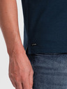 Ombre Clothing Tmavě modré pánské polo tričko Ombre Clothing