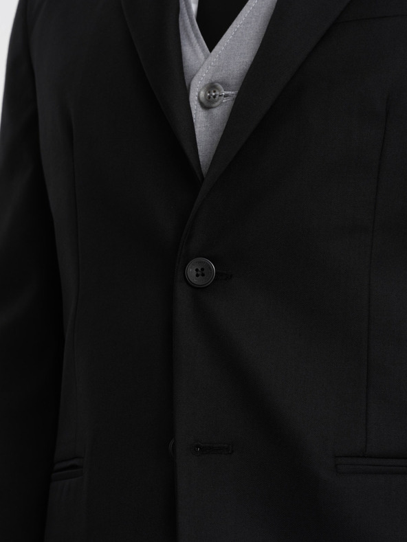 Ombre Clothing Černé pánské sako Ombre Clothing