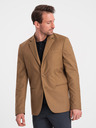 Ombre Clothing Světle hnědé pánské sako Ombre Clothing