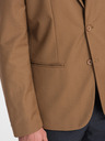 Ombre Clothing Světle hnědé pánské sako Ombre Clothing