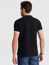 Ombre Clothing Černé pánské polo tričko Ombre Clothing