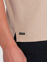 Ombre Clothing Béžové pánské polo tričko Ombre Clothing