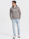Ombre Clothing Světle modré pánské džíny s potrhaným efektem Ombre Clothing