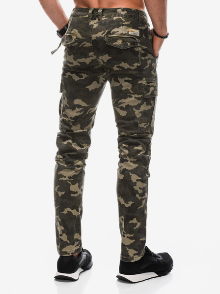 Edoti Khaki pánské army cargo kalhoty Edoti