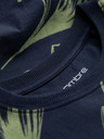 Ombre Clothing Zeleno-modré pánské vzorované tričko Ombre Clothing