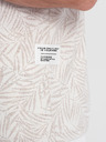 Ombre Clothing Krémové pánské vzorované tričko Ombre Clothing