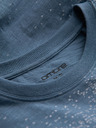 Ombre Clothing Modré pánské vzorované tričko Ombre Clothing