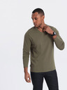 Ombre Clothing Khaki pánské basic tričko Ombre Clothing