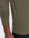 Ombre Clothing Khaki pánské basic tričko Ombre Clothing