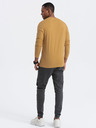 Ombre Clothing Hořčicové pánské basic tričko Ombre Clothing