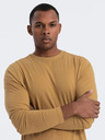 Ombre Clothing Hořčicové pánské basic tričko Ombre Clothing