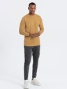 Ombre Clothing Hořčicové pánské basic tričko Ombre Clothing