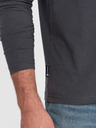 Ombre Clothing Tmavě šedé pánské basic tričko Ombre Clothing
