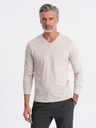 Ombre Clothing Béžové pánské basic tričko Ombre Clothing