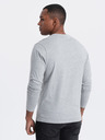 Ombre Clothing Světle šedé pánské basic tričko Ombre Clothing