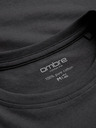 Ombre Clothing Tmavě šedé pánské basic tričko Ombre Clothing