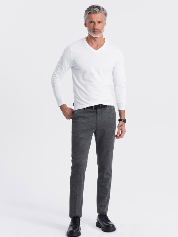 Ombre Clothing Bílé pánské basic tričko Ombre Clothing