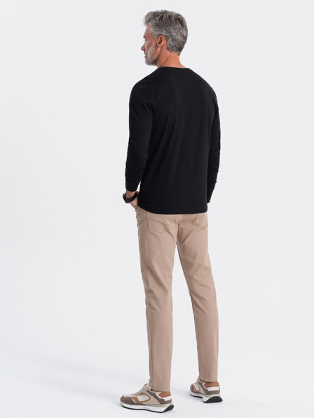 Ombre Clothing Černé pánské basic tričko Ombre Clothing