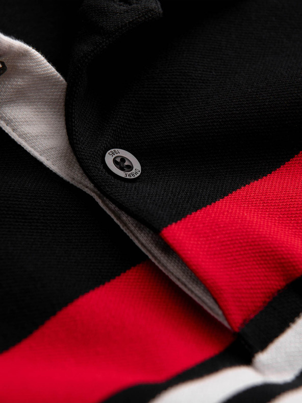 Ombre Clothing Černé pánské polo tričko Ombre Clothing