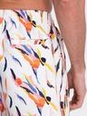 Ombre Clothing Oranžovo-bílé pánské vzorované plavky Ombre Clothing
