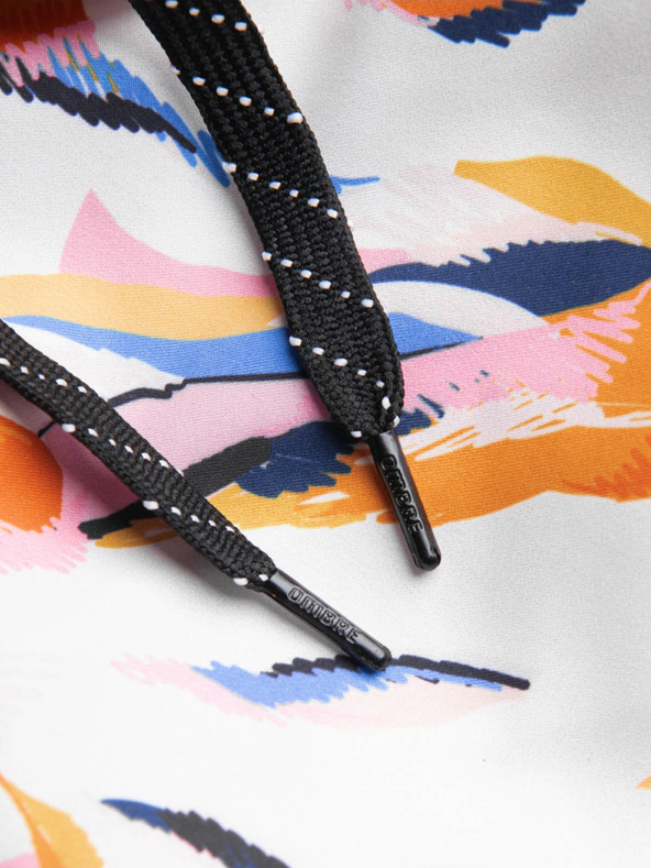 Ombre Clothing Oranžovo-bílé pánské vzorované plavky Ombre Clothing