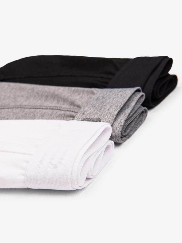 Ombre Clothing Sada tří pánských boxerek v šedé, bílé a černé barvě Ombre Clothing
