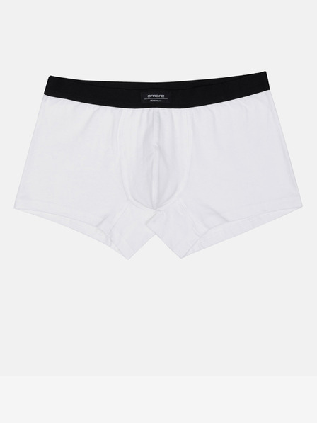 Ombre Clothing Bílé pánské boxerky Ombre Clothing