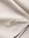 Ombre Clothing Krémová pánská košile s krátkým rukávem Ombre Clothing