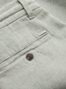 Ombre Clothing Světle zelené pánské kraťasy s příměsí lnu Ombre Clothing