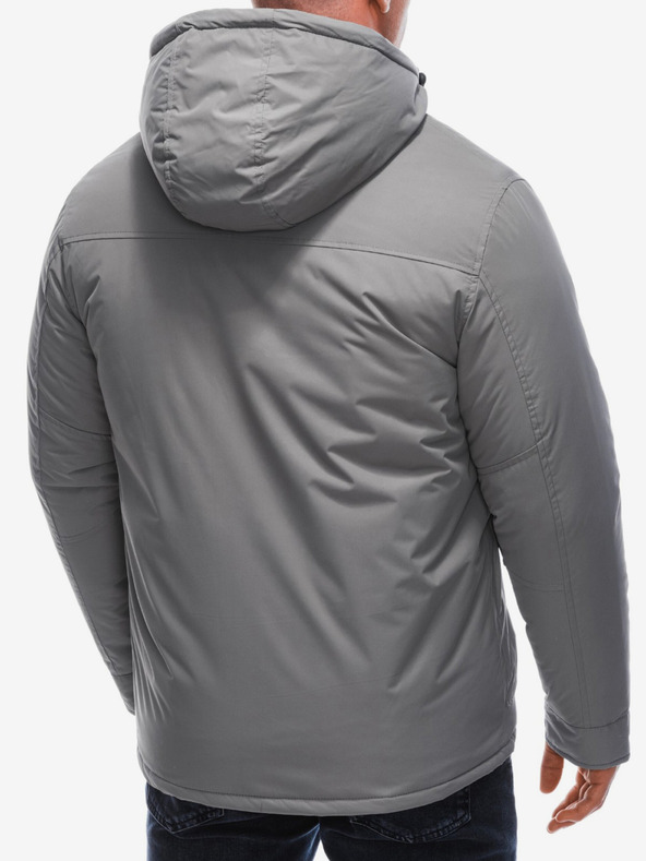 Edoti Šedá pánská zimní bunda Edoti