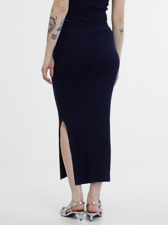 Orsay Tmavě modrá dámská sukně ORSAY