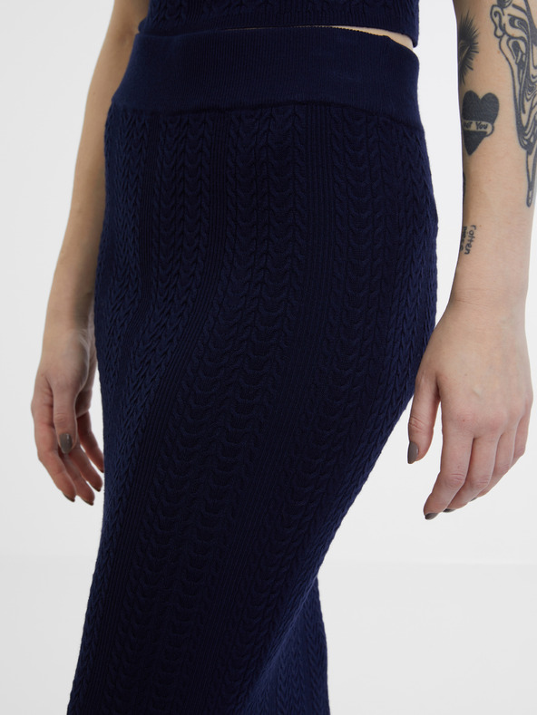 Orsay Tmavě modrá dámská sukně ORSAY