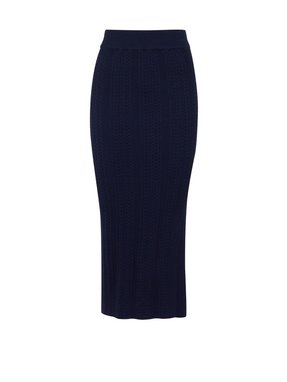 Orsay Tmavě modrá dámská sukně ORSAY