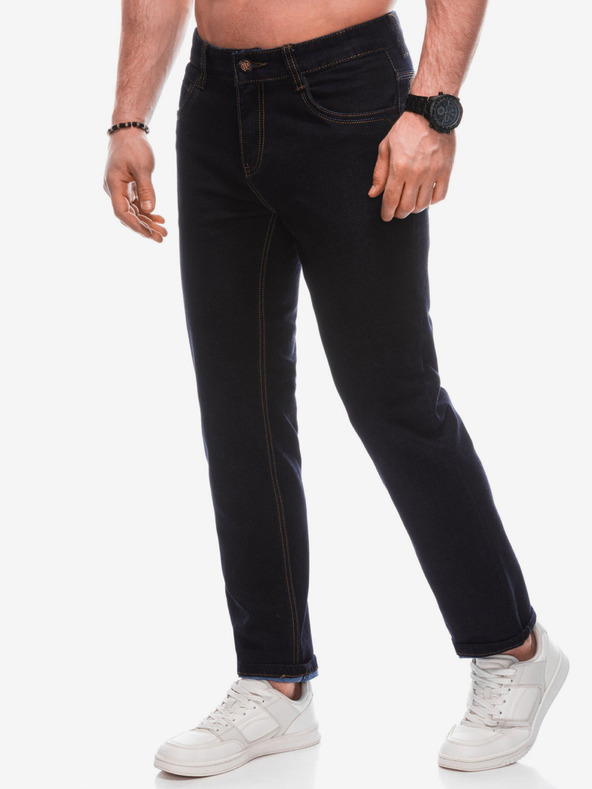 Edoti Tmavě modré pánské džíny Edoti