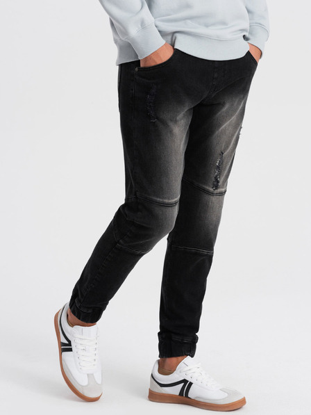 Ombre Clothing Černé pánské džíny Ombre Clothing