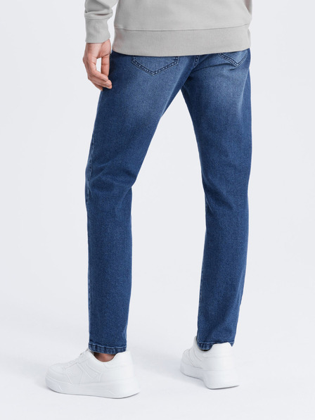 Ombre Clothing Modré pánské slim fit džíny Ombre Clothing