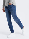 Ombre Clothing Modré pánské slim fit džíny Ombre Clothing