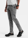 Ombre Clothing Šedé pánské slim fit džíny Ombre Clothing