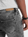 Ombre Clothing Šedé pánské slim fit džíny Ombre Clothing