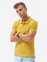 Ombre Clothing Žluté pánské polo tričko Ombre Clothing