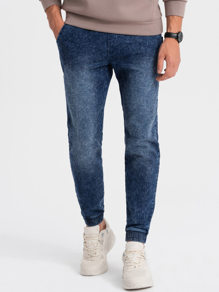 Ombre Clothing Tmavě modré pánské džíny Ombre Clothing