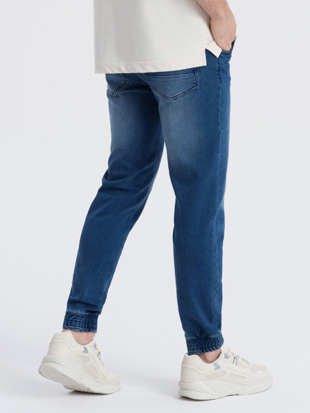 Ombre Clothing Tmavě modré pánské slim fit džíny Ombre Clothing