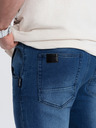 Ombre Clothing Tmavě modré pánské slim fit džíny Ombre Clothing