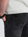 Ombre Clothing Tmavě šedé pánské slim fit džíny Ombre Clothing