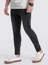 Ombre Clothing Tmavě šedé pánské slim fit džíny Ombre Clothing