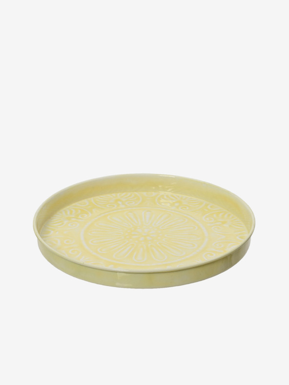 Kaemingk Žlutý dekorační tác Kaemingk
