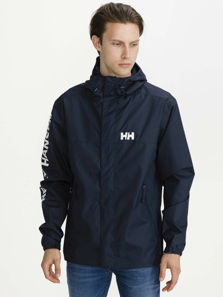 Helly Hansen Tmavě modrá pánská voděodolná lehká bunda s kapucí HELLY HANSEN Ervik