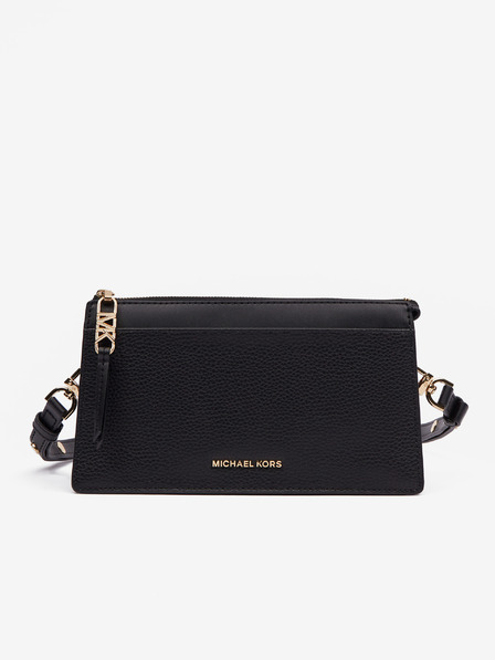 Michael Kors Černá dámská kožená crossbody kabelka Michael Kors Empire Xbody
